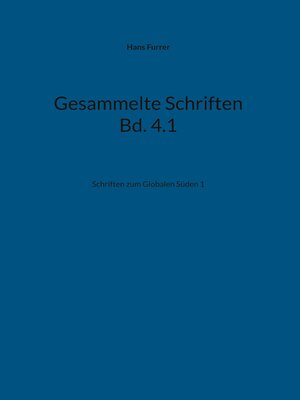 cover image of Gesammelte Schriften Bd. 4.1